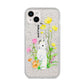 Personalised Bunny Rabbit iPhone 14 Plus Glitter Tough Case Starlight