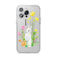 Personalised Bunny Rabbit iPhone 14 Pro Max Clear Tough Case Silver