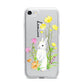 Personalised Bunny Rabbit iPhone 7 Bumper Case on Silver iPhone