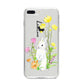 Personalised Bunny Rabbit iPhone 8 Plus Bumper Case on Silver iPhone