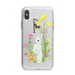 Personalised Bunny Rabbit iPhone X Bumper Case on Silver iPhone Alternative Image 1