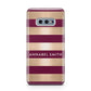 Personalised Burgundy Gold Name Initials Samsung Galaxy S10E Case