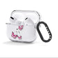 Personalised Butterfly AirPods Clear Case 3rd Gen Side Image