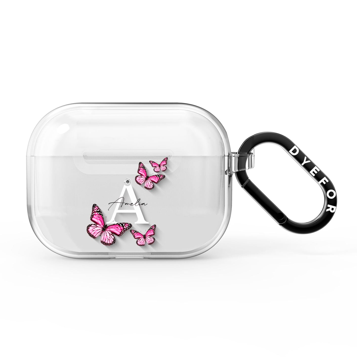 Personalised Butterfly AirPods Pro Clear Case