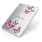 Personalised Butterfly Apple iPad Case on Silver iPad Side View