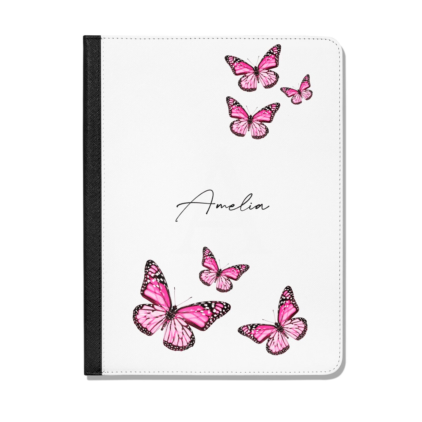 Personalised Butterfly Apple iPad Leather Folio Case
