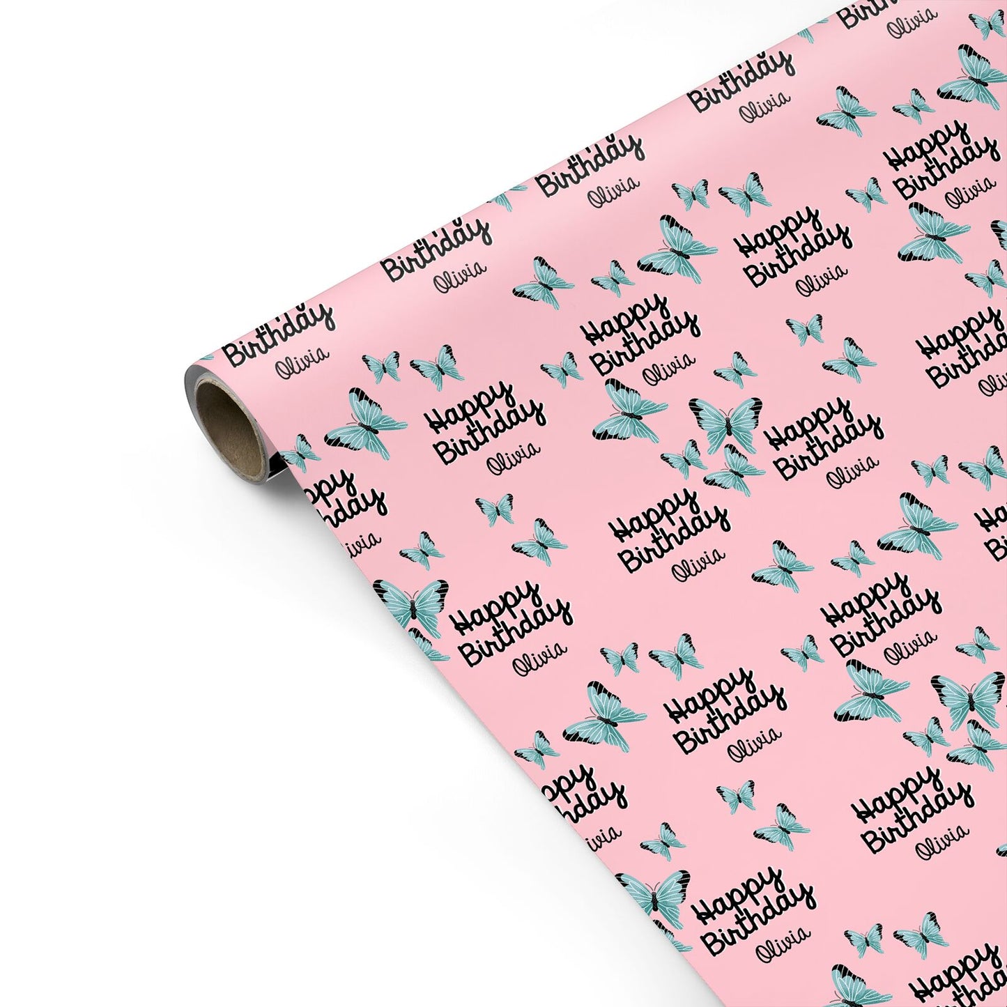 Personalised Butterfly Birthday Personalised Gift Wrap
