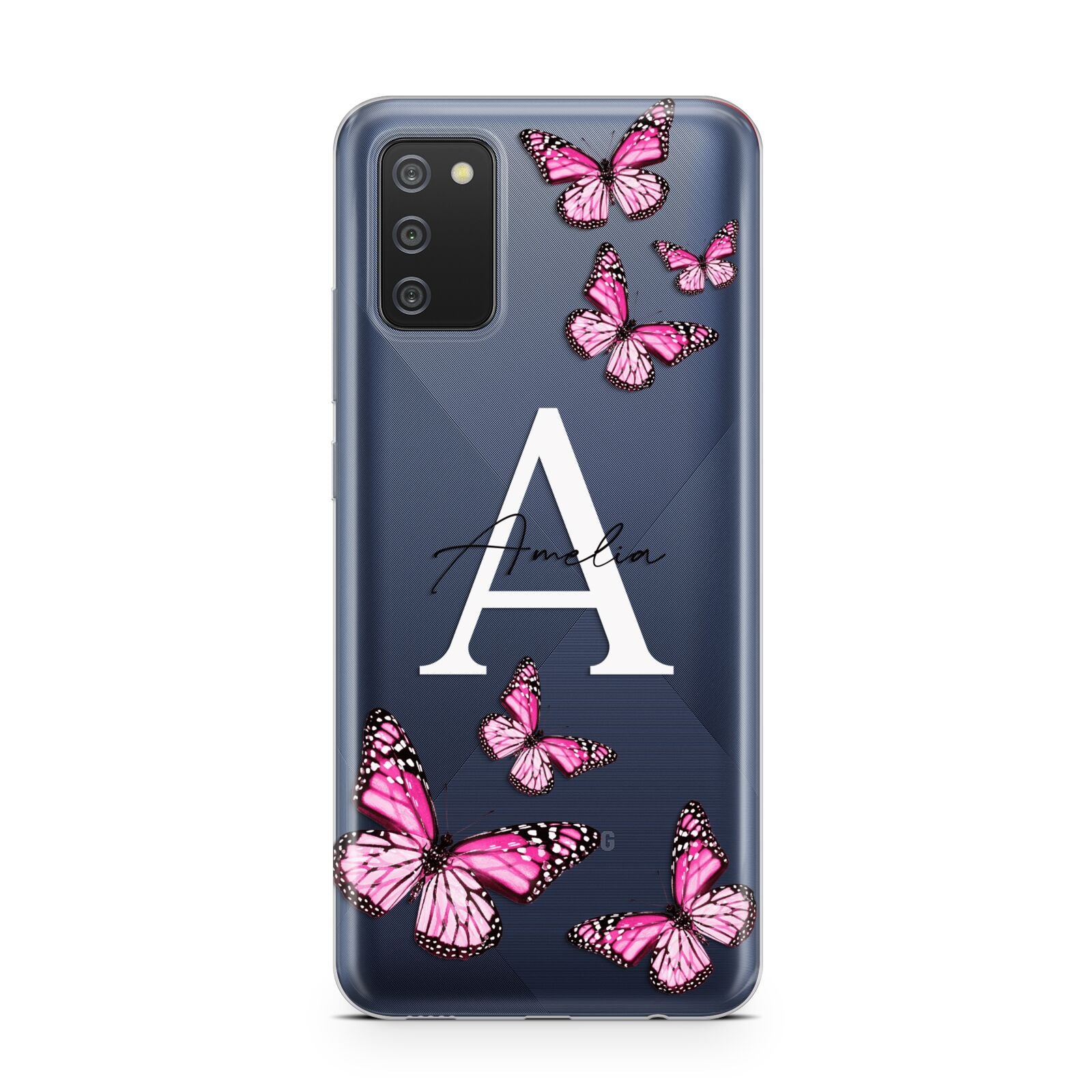 Personalised Butterfly Samsung A02s Case