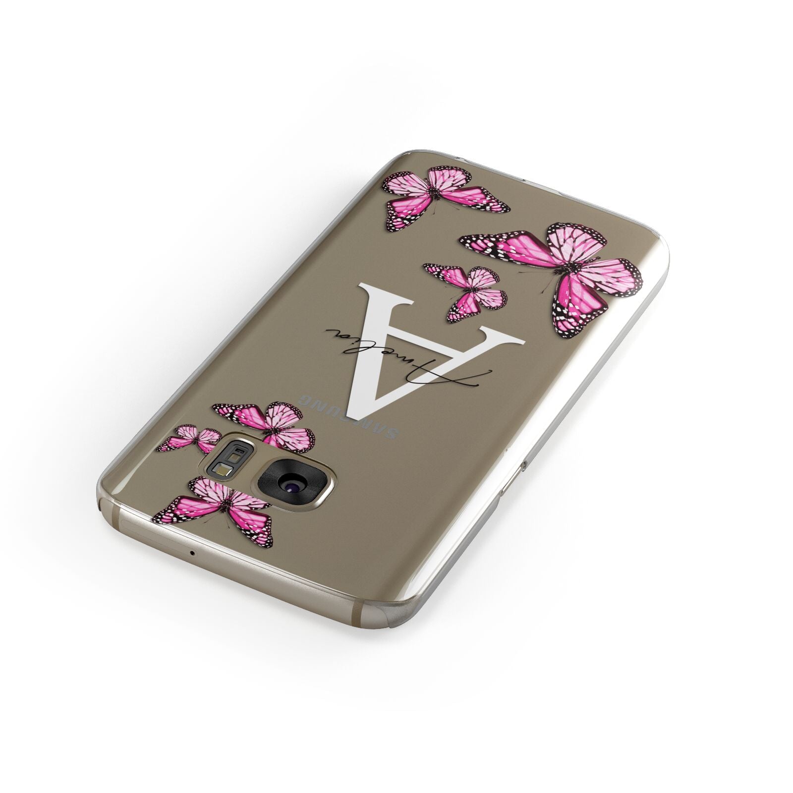 Personalised Butterfly Samsung Galaxy Case Front Close Up