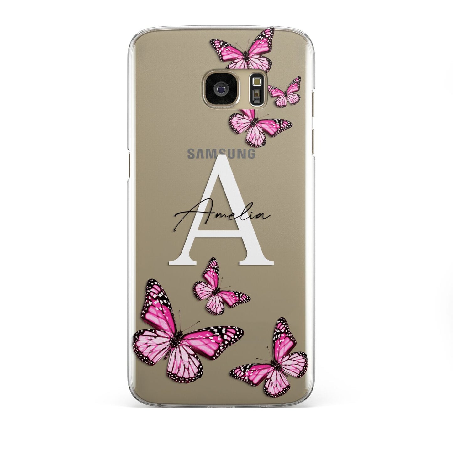 Personalised Butterfly Samsung Galaxy S7 Edge Case