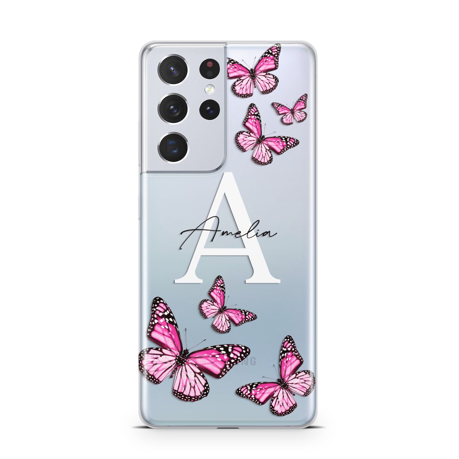 Personalised Butterfly Samsung S21 Ultra Case