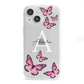 Personalised Butterfly iPhone 13 Mini Clear Bumper Case