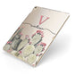 Personalised Cacti Apple iPad Case on Gold iPad Side View
