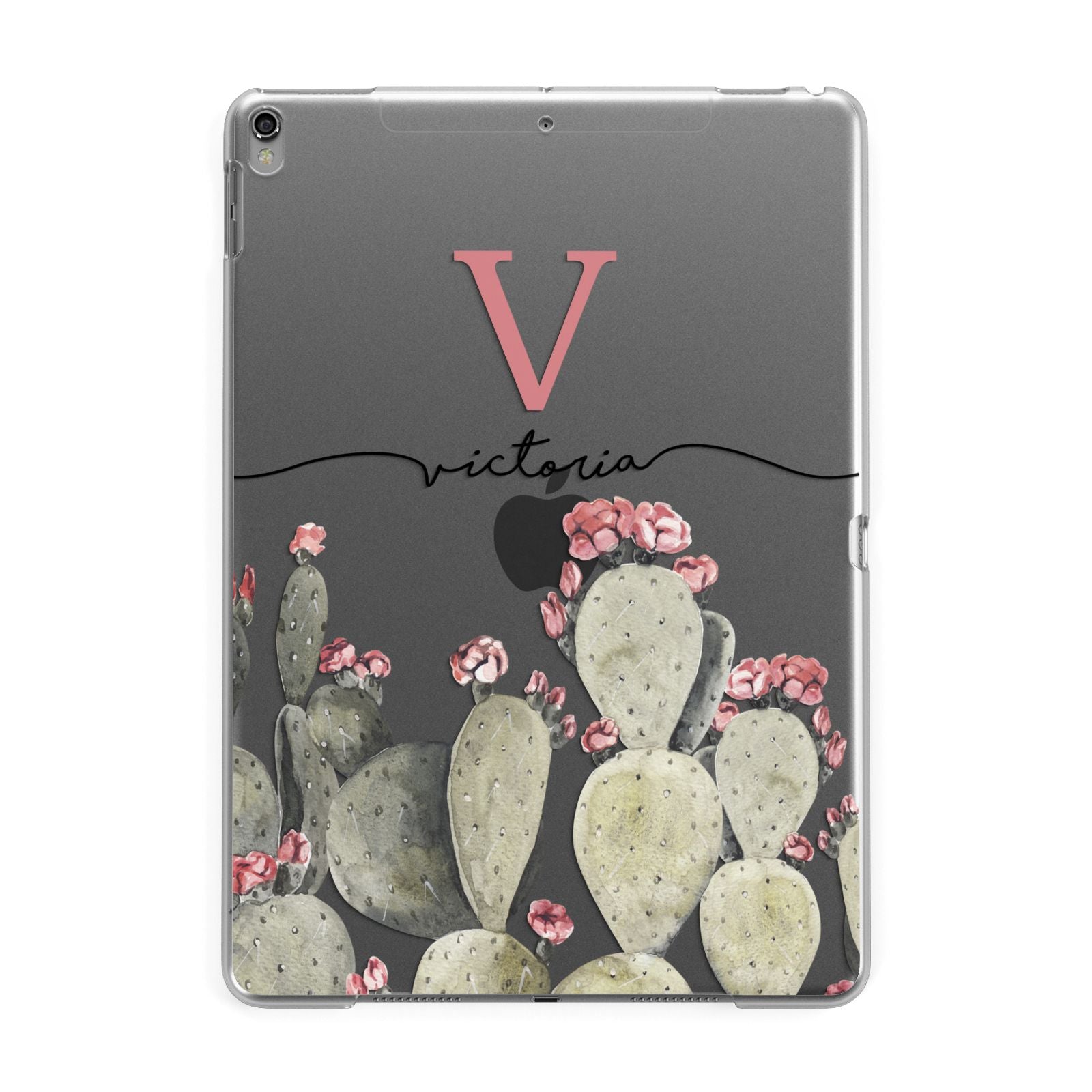 Personalised Cacti Apple iPad Grey Case