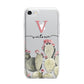 Personalised Cacti iPhone 7 Bumper Case on Silver iPhone