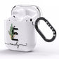 Personalised Cactus AirPods Clear Case Side Image