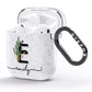 Personalised Cactus AirPods Glitter Case Side Image