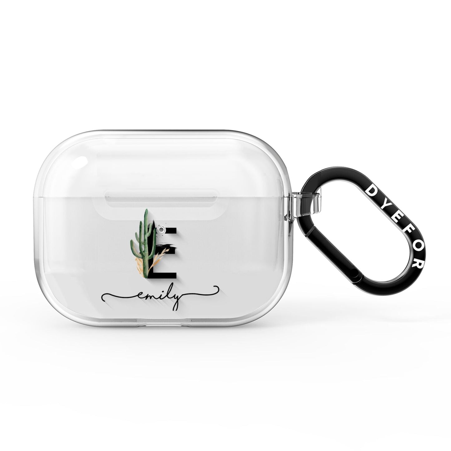 Personalised Cactus AirPods Pro Clear Case