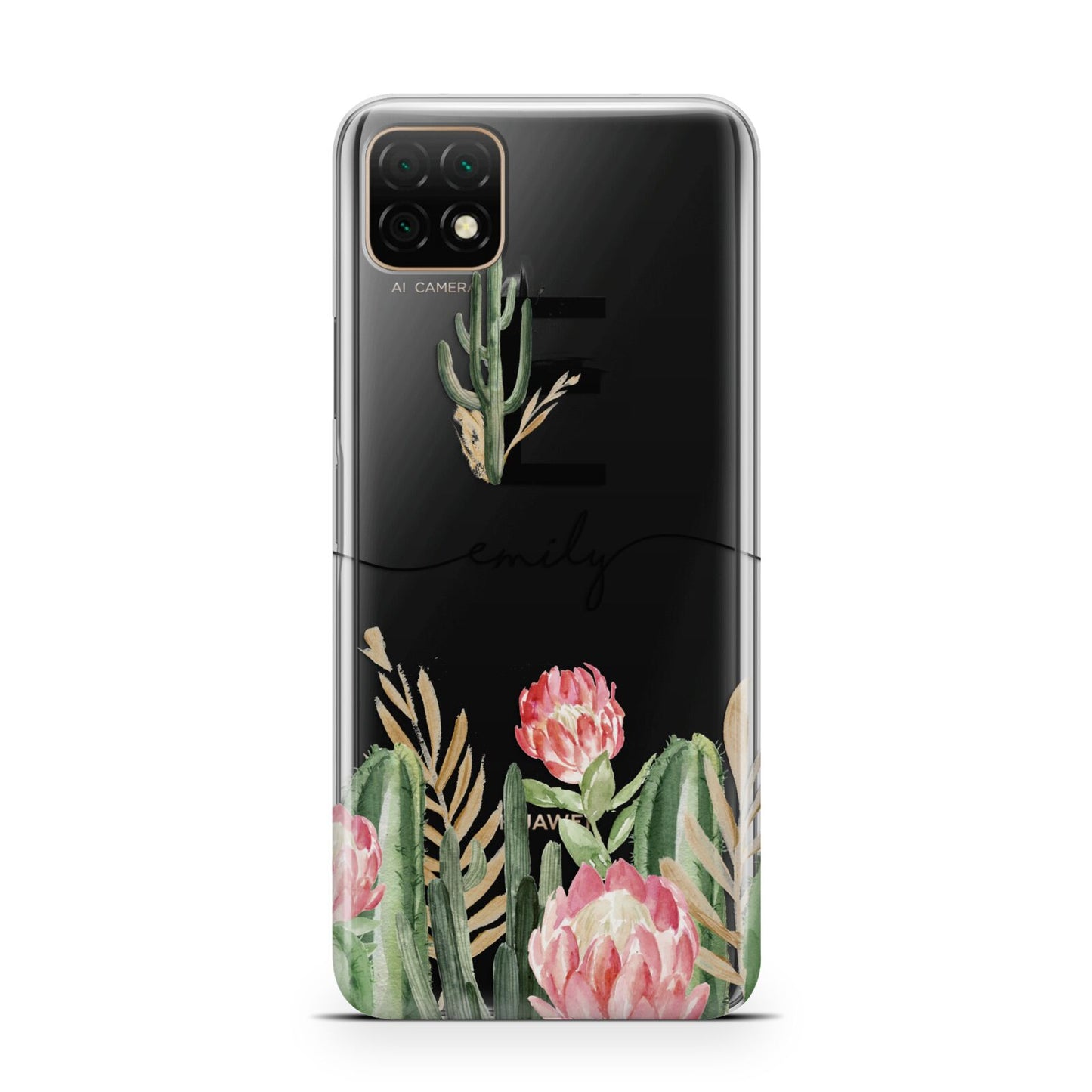 Personalised Cactus Huawei Enjoy 20 Phone Case