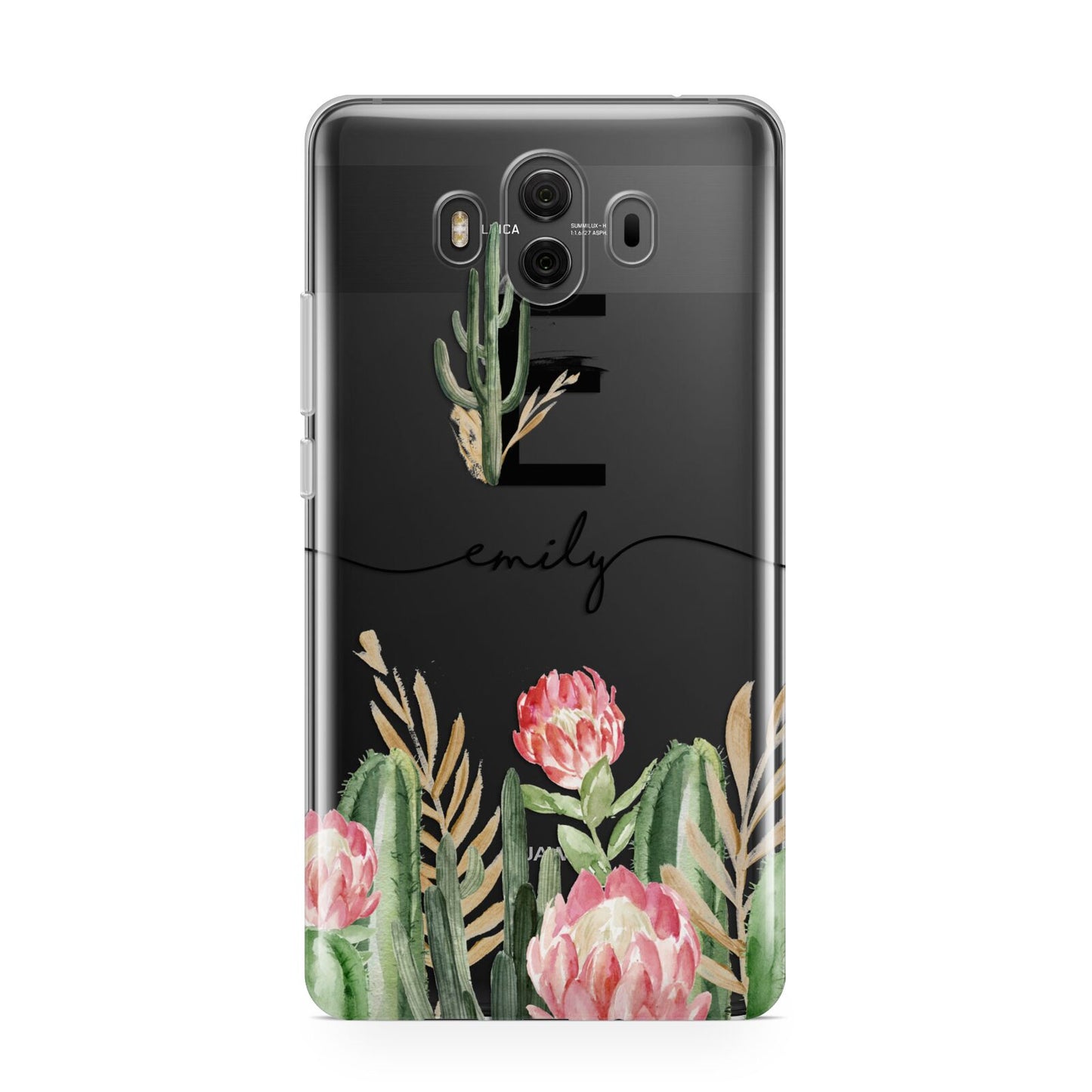 Personalised Cactus Huawei Mate 10 Protective Phone Case