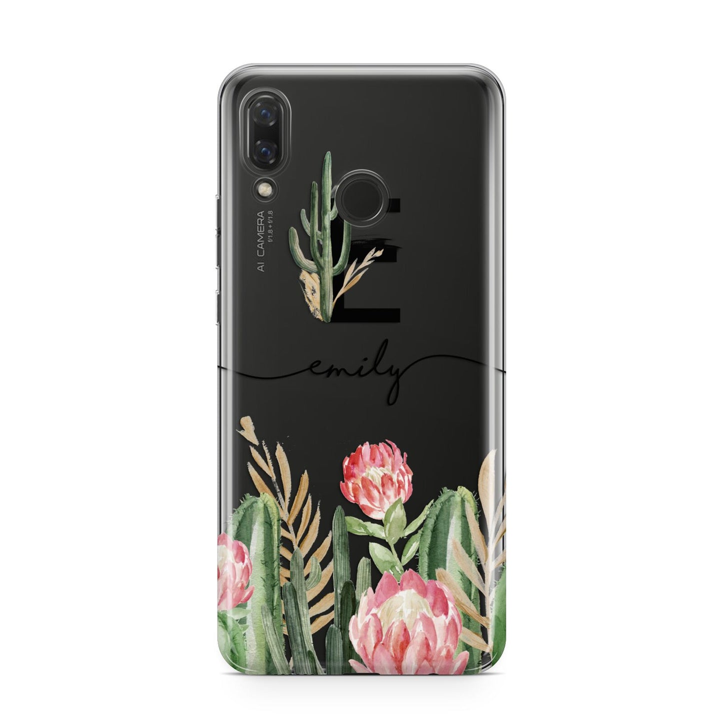 Personalised Cactus Huawei Nova 3 Phone Case