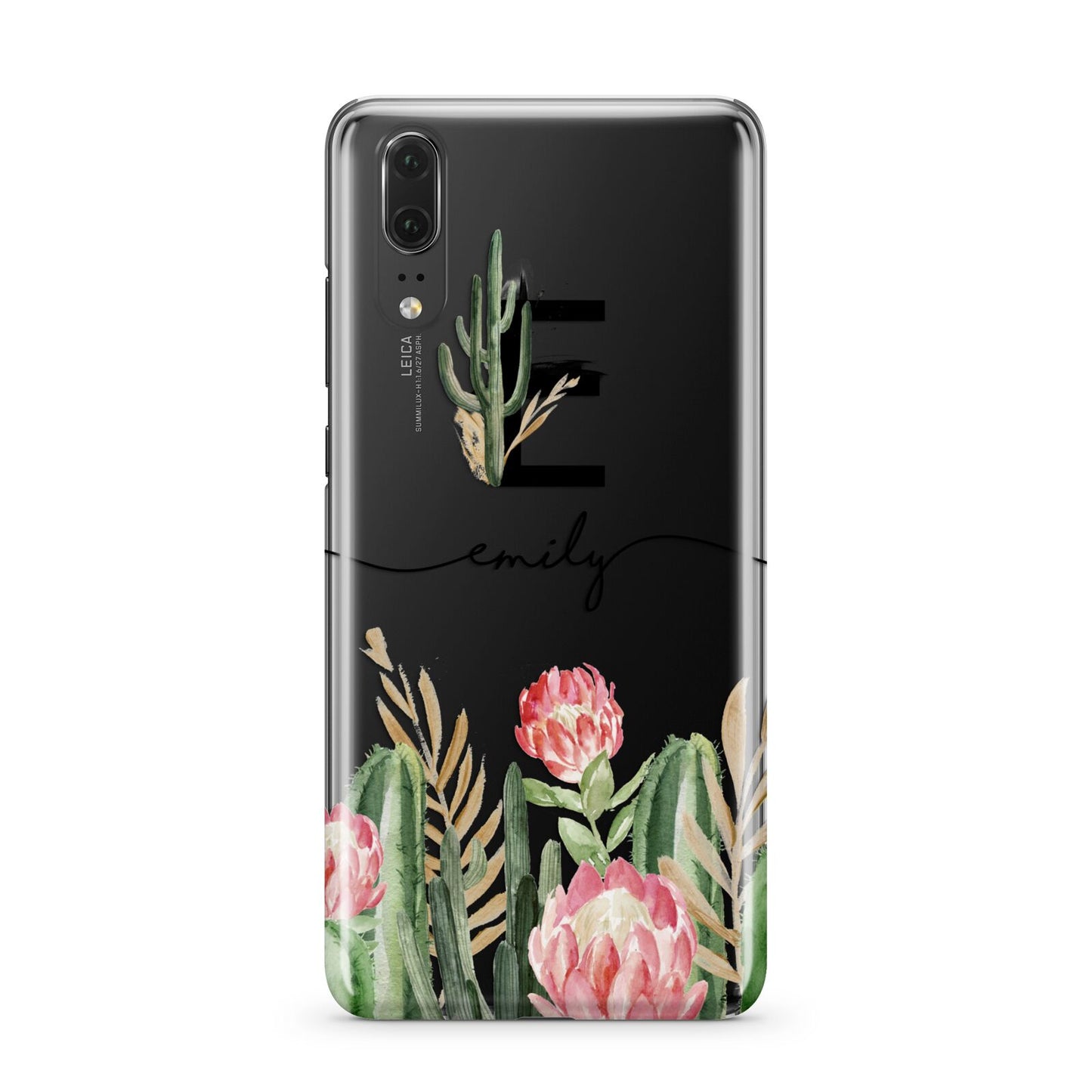Personalised Cactus Huawei P20 Phone Case