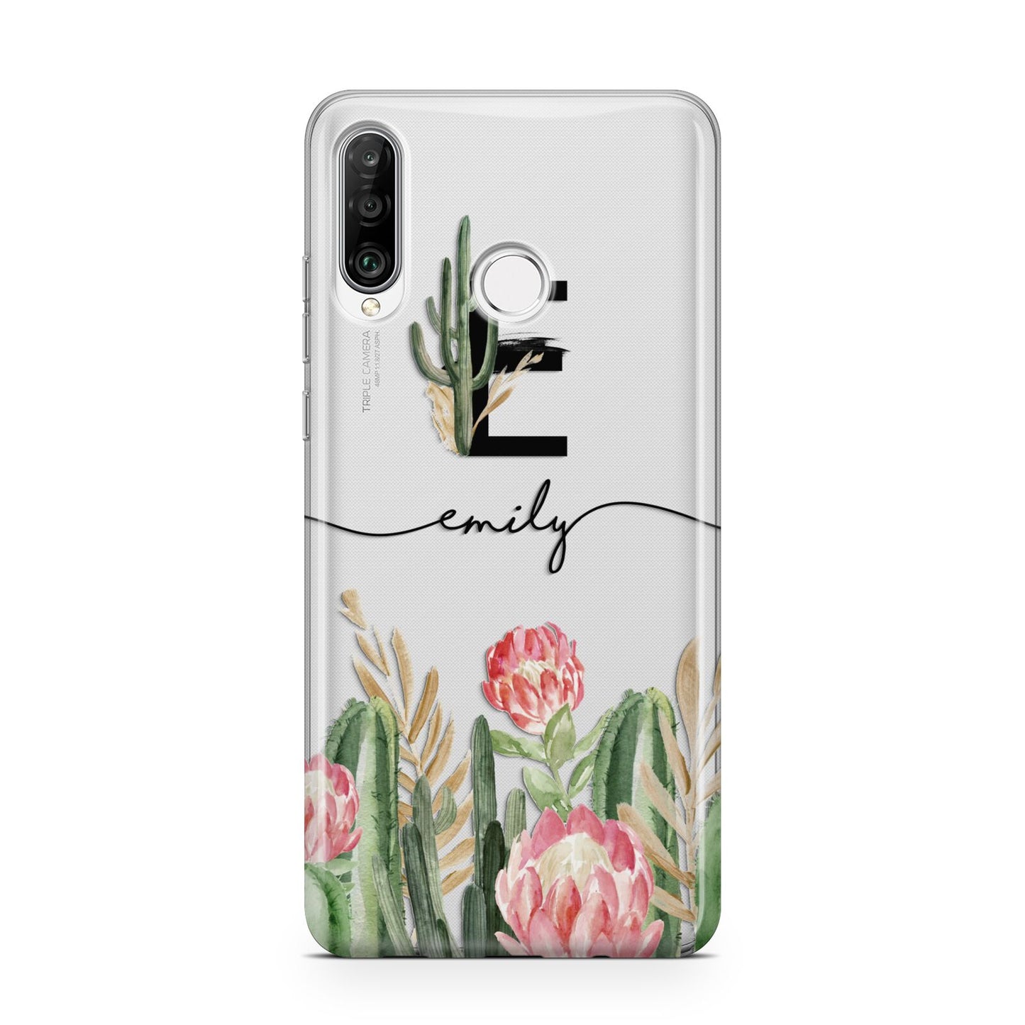 Personalised Cactus Huawei P30 Lite Phone Case