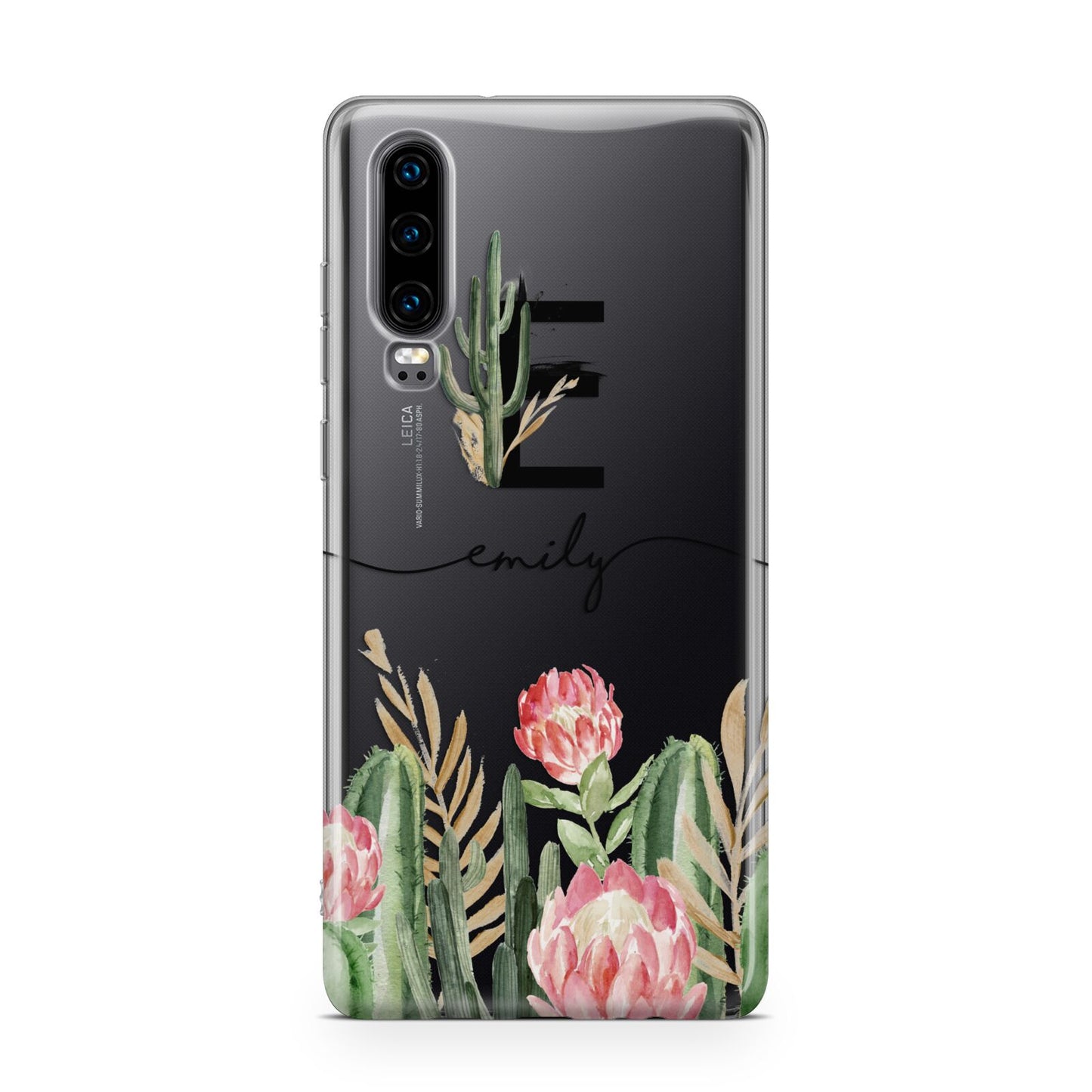 Personalised Cactus Huawei P30 Phone Case