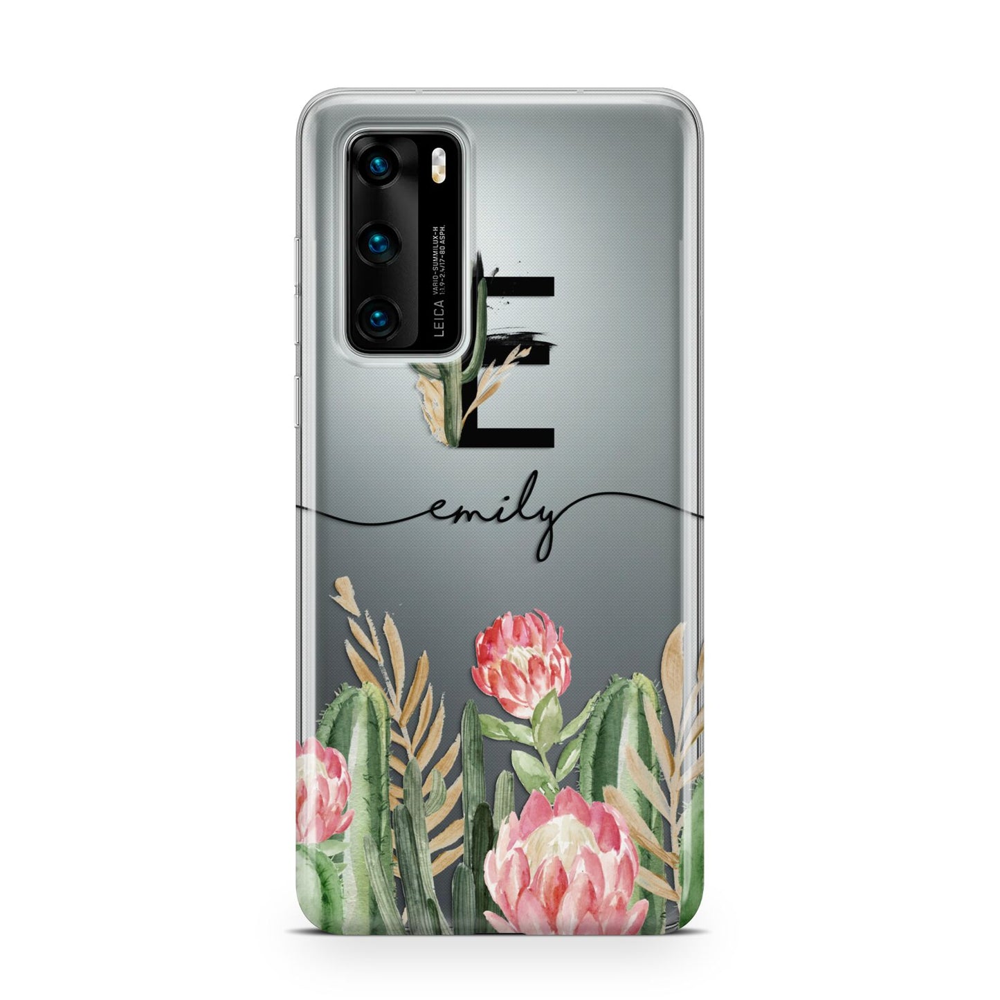 Personalised Cactus Huawei P40 Phone Case