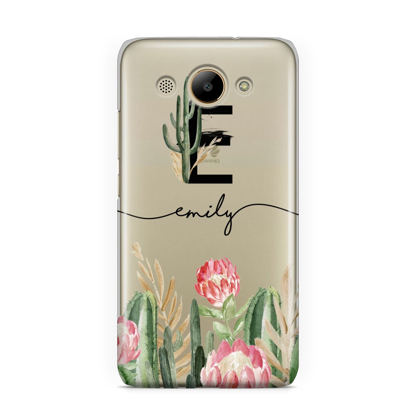 Personalised Cactus Huawei Y3 2017