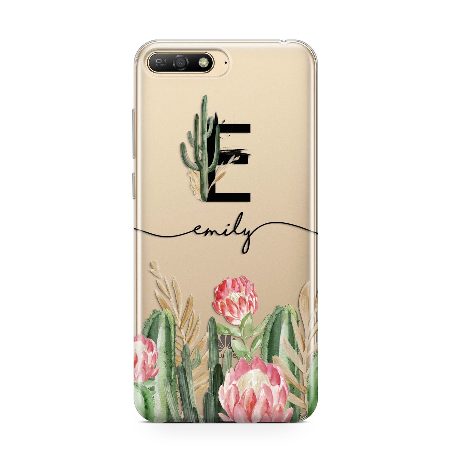 Personalised Cactus Huawei Y6 2018