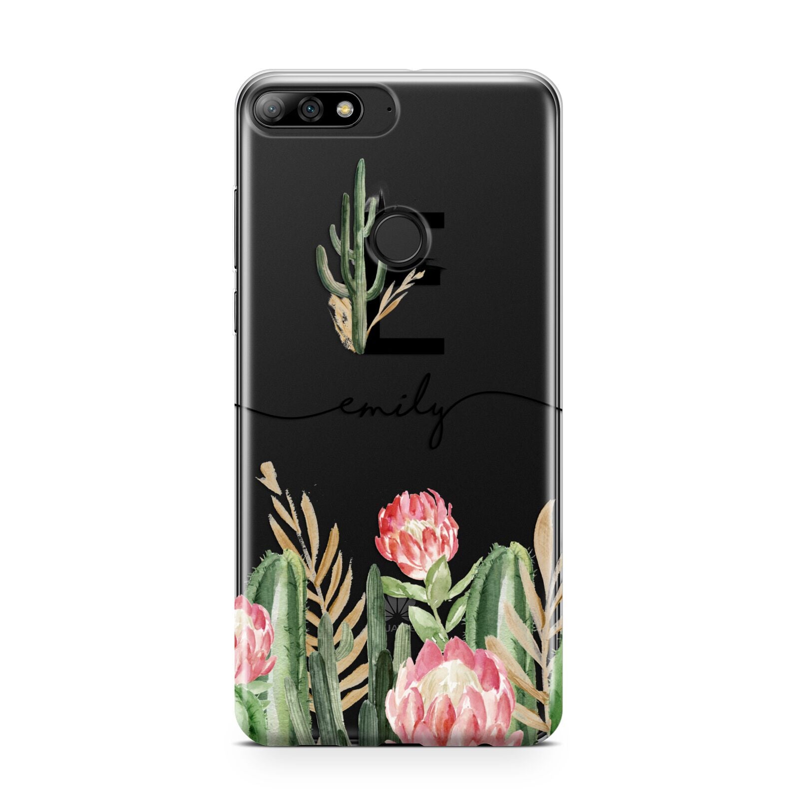 Personalised Cactus Huawei Y7 2018