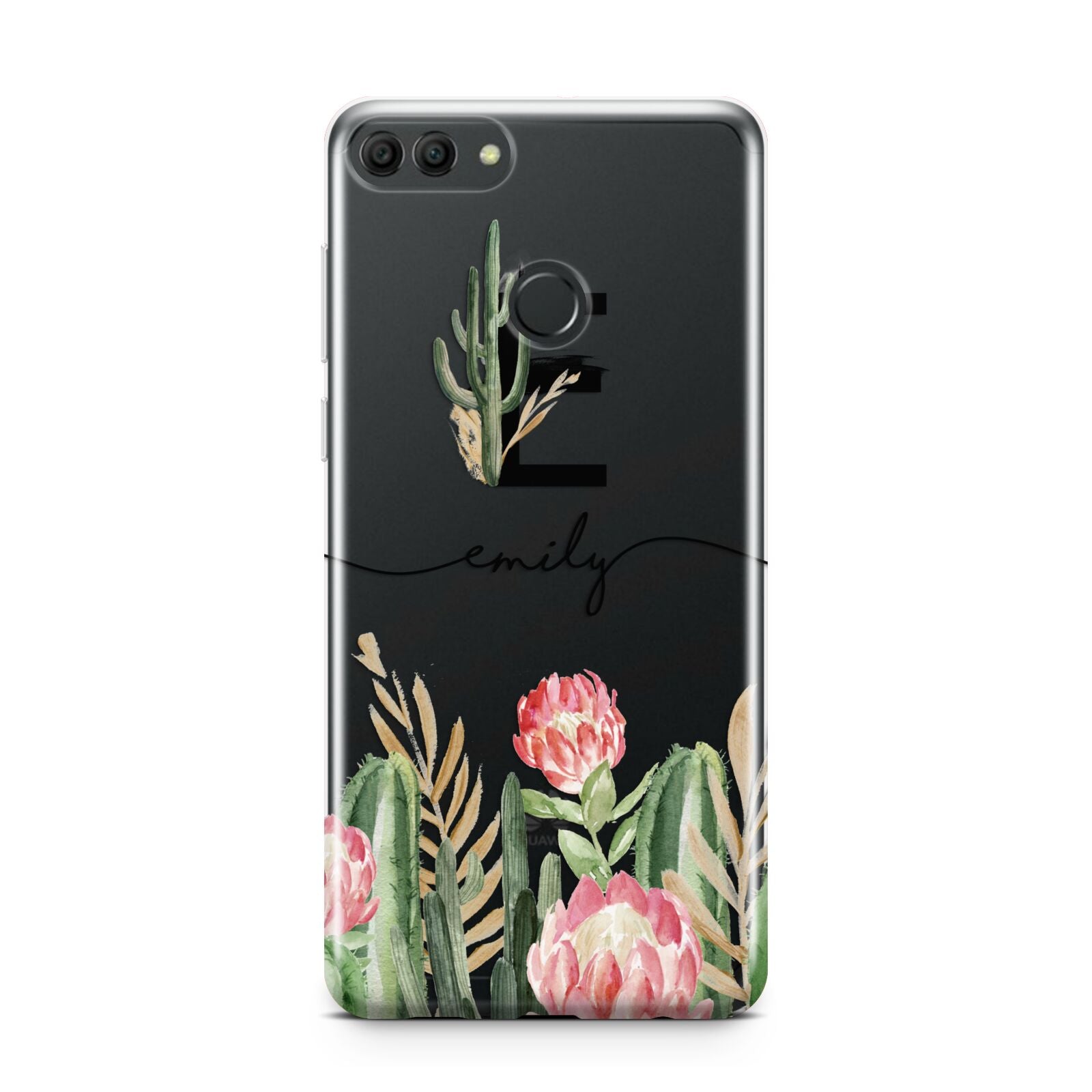 Personalised Cactus Huawei Y9 2018