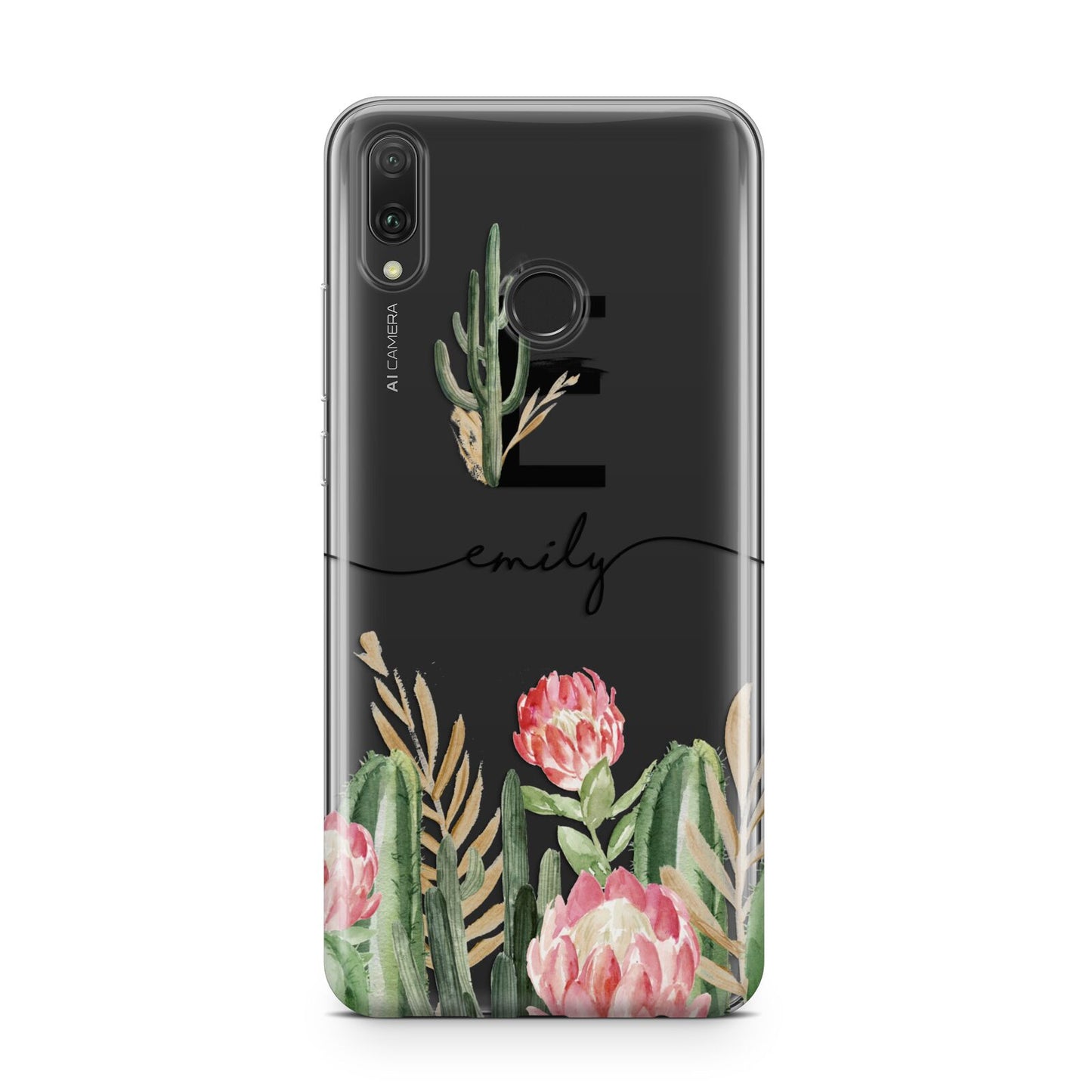 Personalised Cactus Huawei Y9 2019