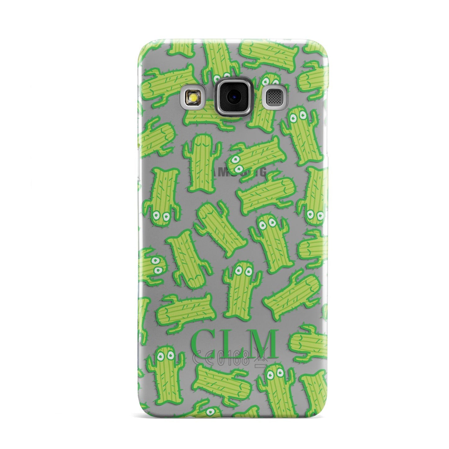 Personalised Cactus Initials Samsung Galaxy A3 Case