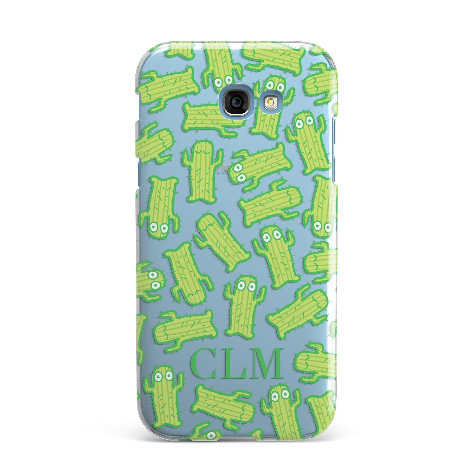 Personalised Cactus Initials Samsung Galaxy A7 2017 Case