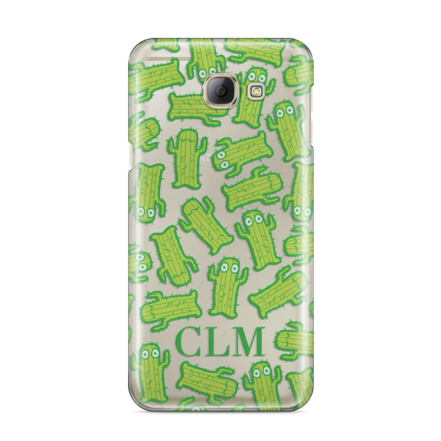Personalised Cactus Initials Samsung Galaxy A8 2016 Case