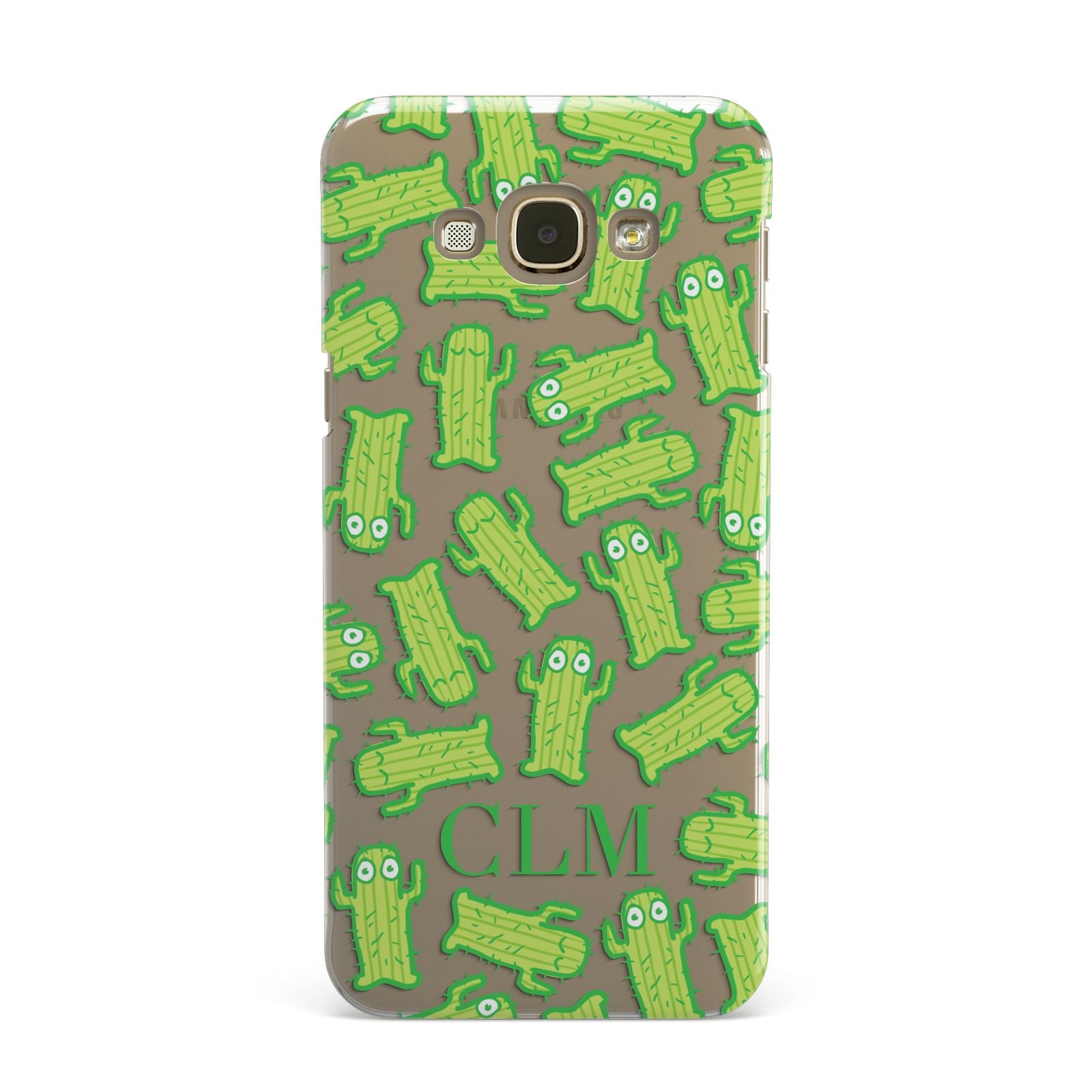 Personalised Cactus Initials Samsung Galaxy A8 Case