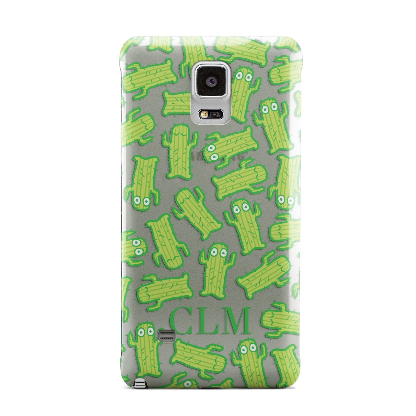 Personalised Cactus Initials Samsung Galaxy Note 4 Case