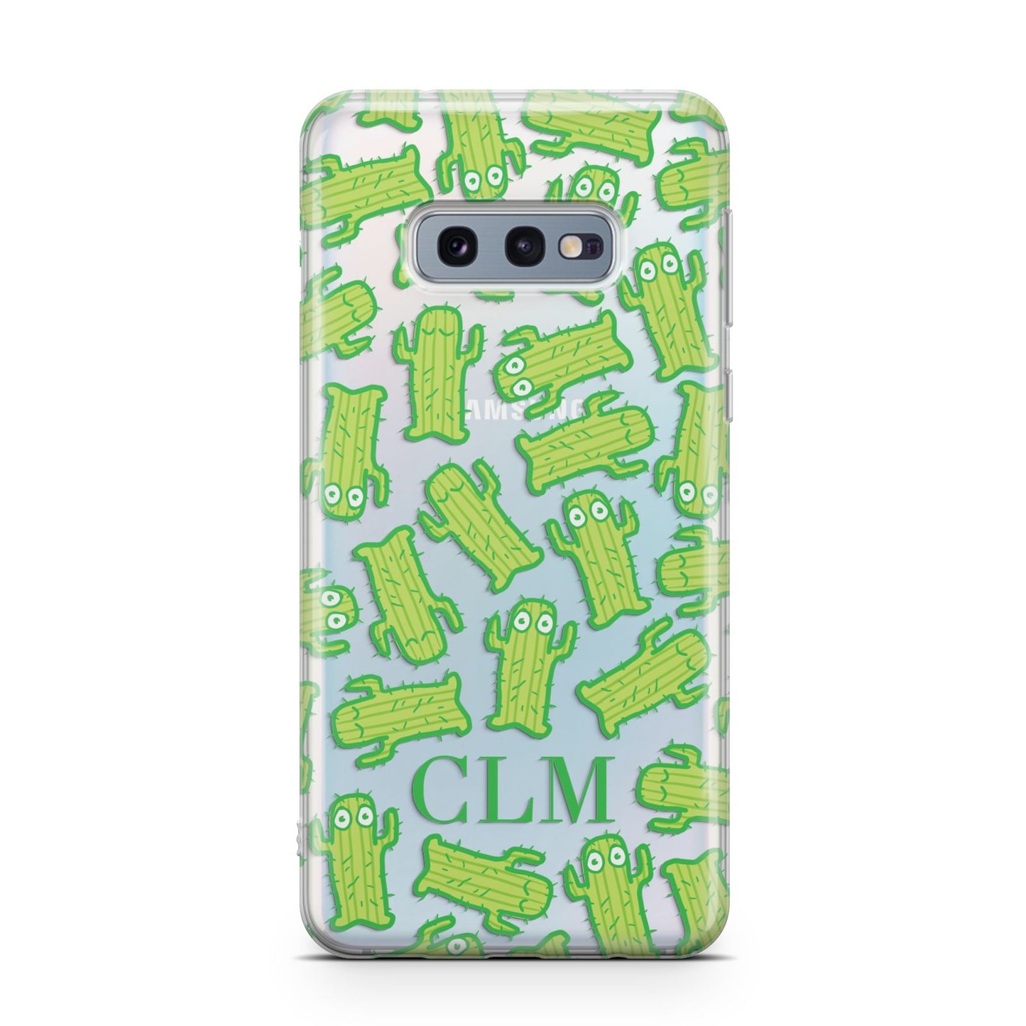 Personalised Cactus Initials Samsung Galaxy S10E Case