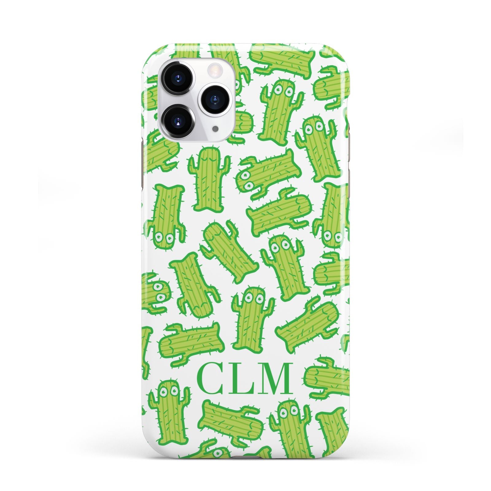 Personalised Cactus Initials iPhone 11 Pro 3D Tough Case