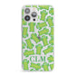 Personalised Cactus Initials iPhone 13 Pro Max Clear Bumper Case