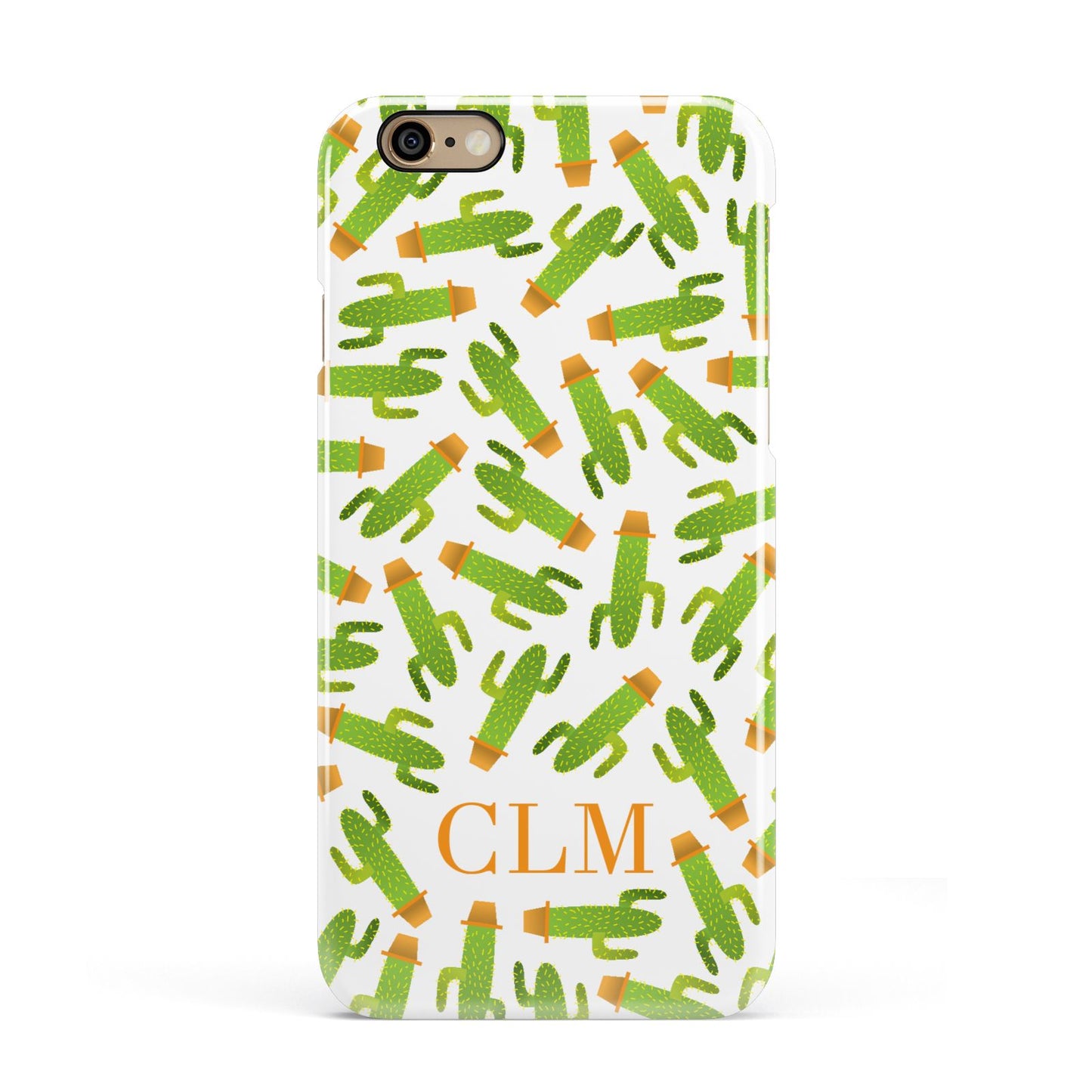 Personalised Cactus Monogram Apple iPhone 6 3D Snap Case