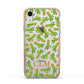 Personalised Cactus Monogram Apple iPhone XR Impact Case Pink Edge on Silver Phone