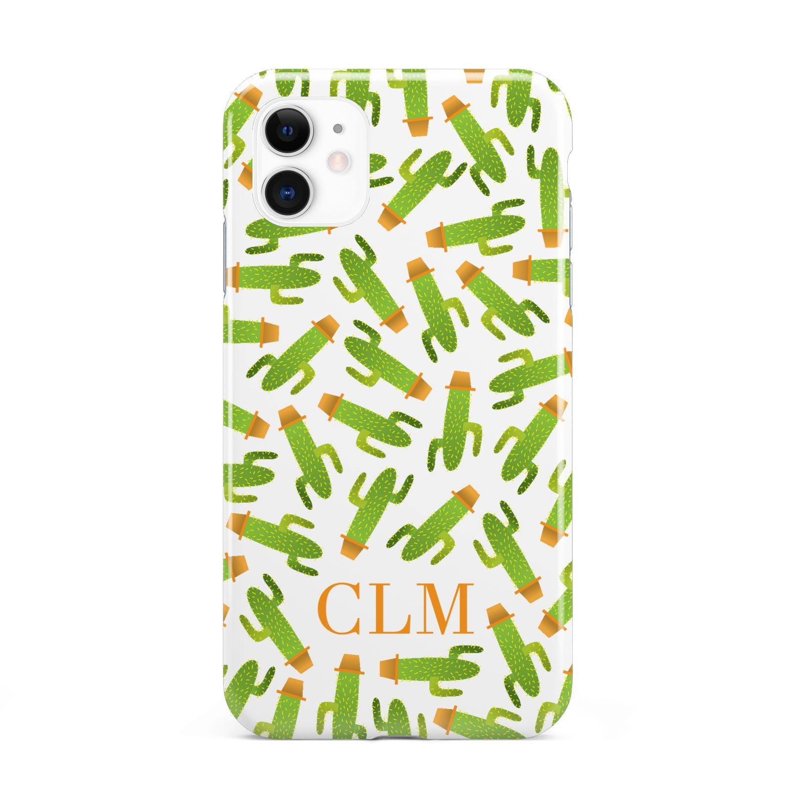 Personalised Cactus Monogram iPhone 11 3D Tough Case