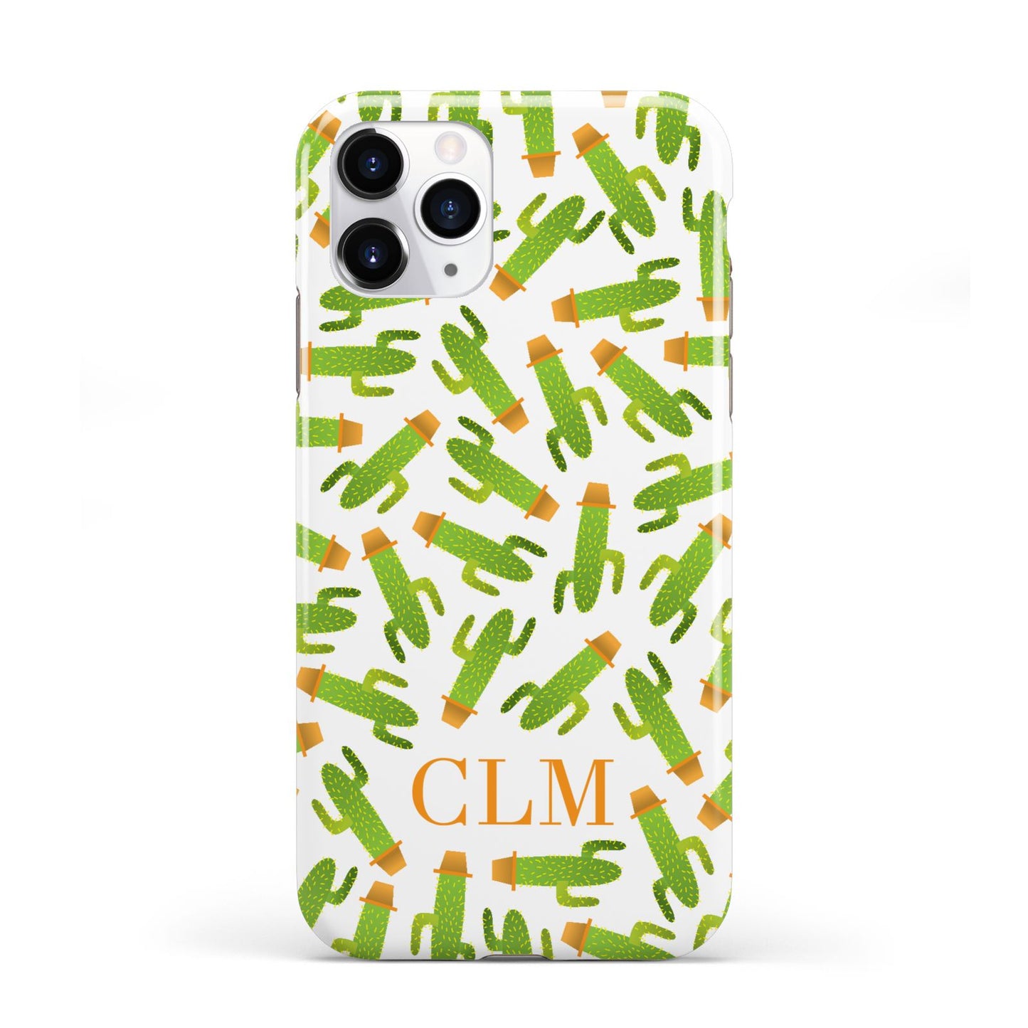 Personalised Cactus Monogram iPhone 11 Pro 3D Tough Case
