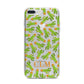 Personalised Cactus Monogram iPhone 7 Plus Bumper Case on Silver iPhone