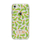 Personalised Cactus Monogram iPhone 8 Bumper Case on Silver iPhone