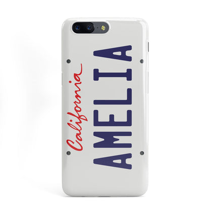 Personalised California License Plate OnePlus Case