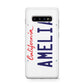 Personalised California License Plate Protective Samsung Galaxy Case
